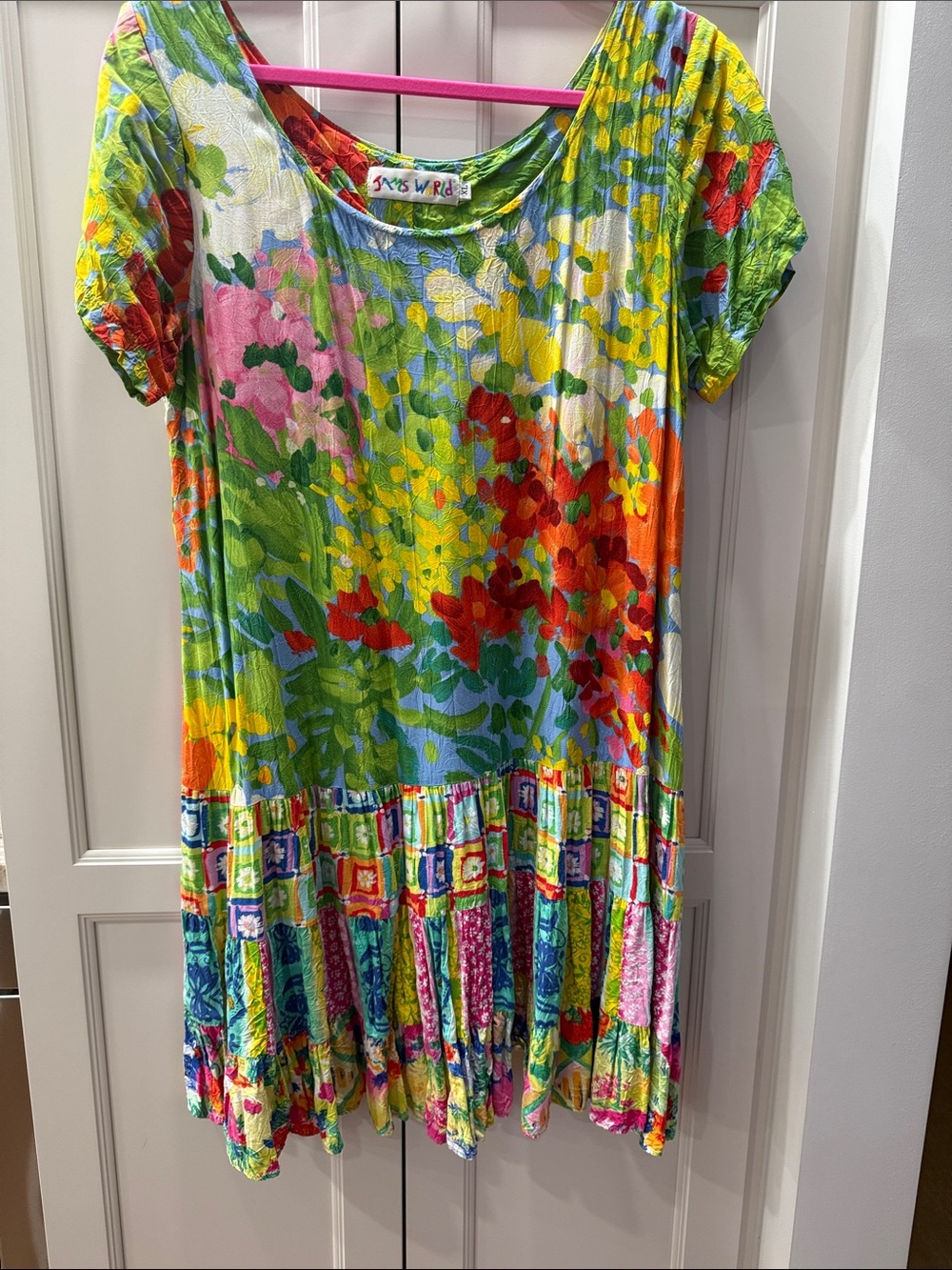 Jams World  Floral Tiered Dress - Multicolor Hattie XL